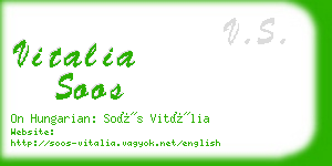 vitalia soos business card